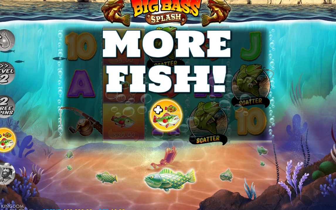 Free Spins-läget där fiskarna täcker alla fem hjul